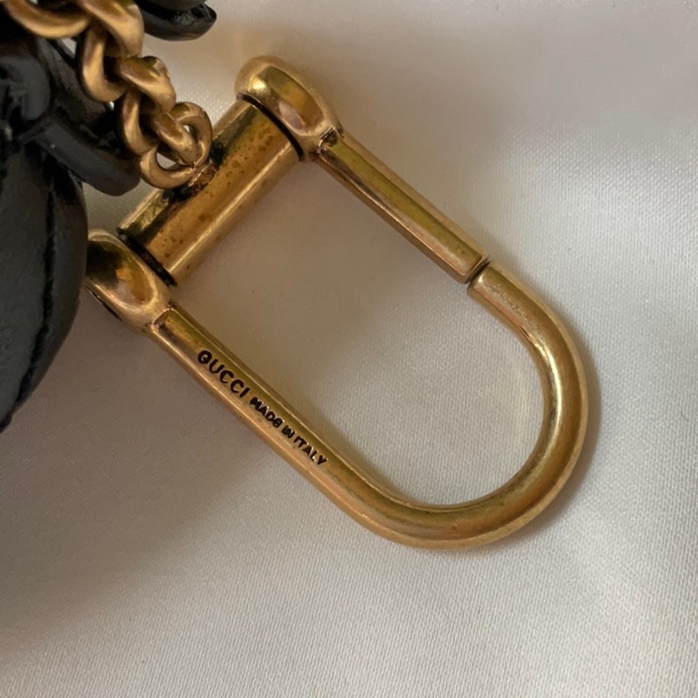 🌹GUCCI GG MARMONT POUCH WITH KEYCHAIN HOOK  🌹NWT 🌹 - Picture 12 of 16